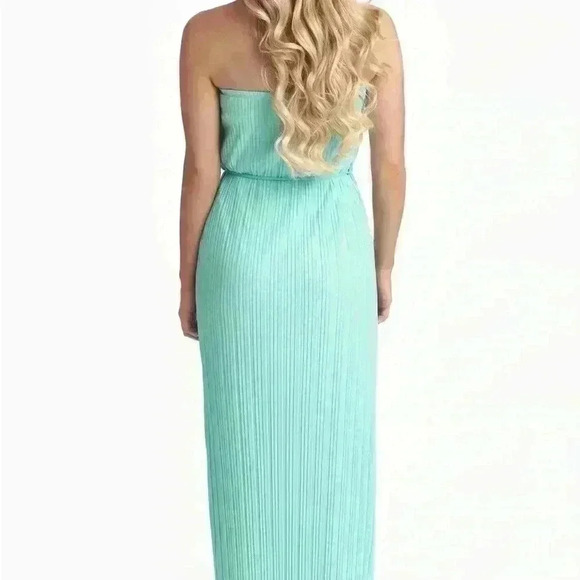 Pink blush mint strapless dress size medium with tags - Picture 3 of 4